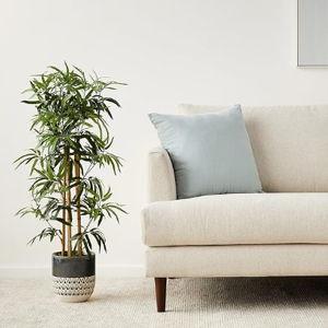 Artificial Bamboo Plant with Plastic Planter Pot
