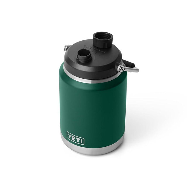YETI Rambler Half Gallon Jug 2.0, Vacuum Insulated, Leakproof, Stainless Steel with MagCap, Black Forest Green