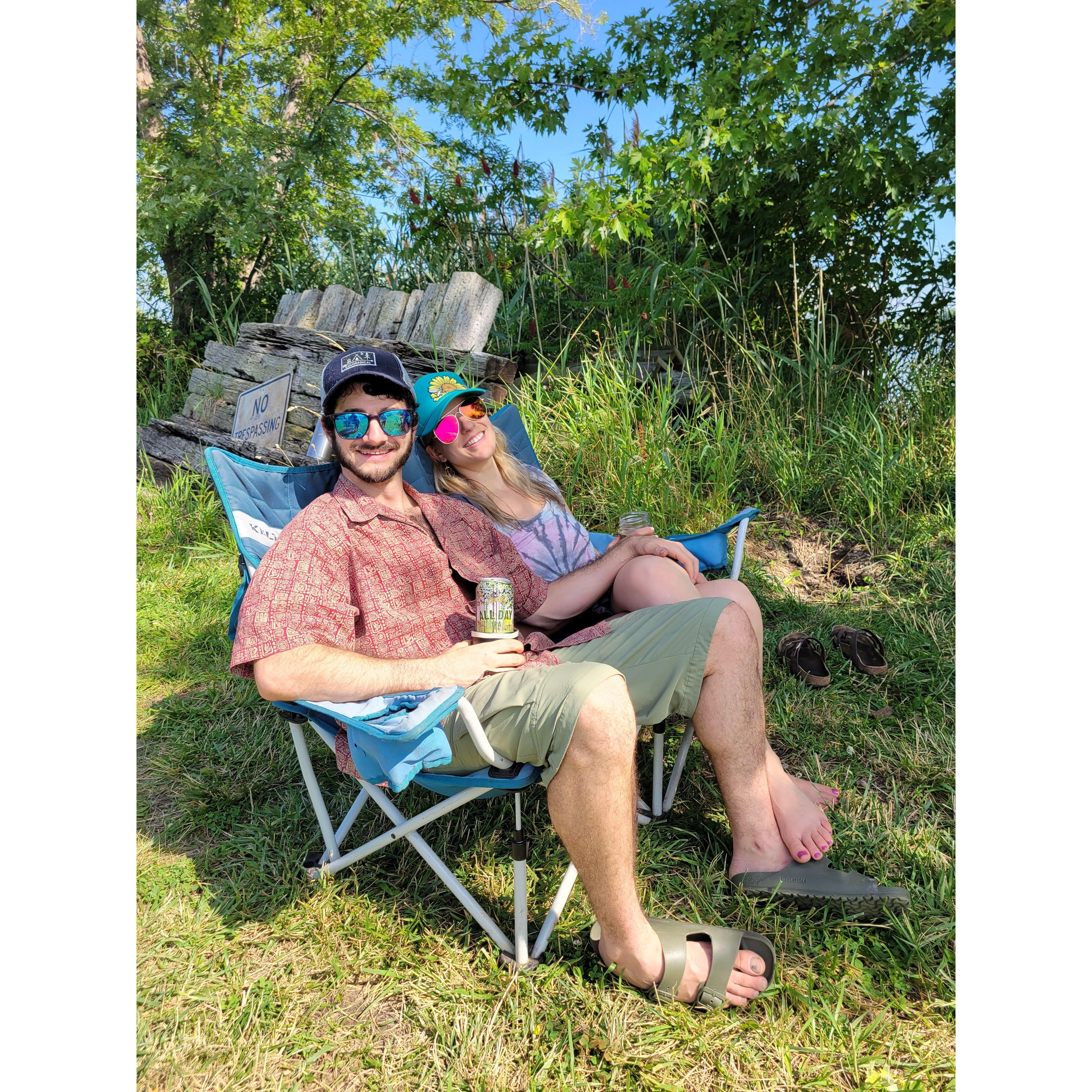 Campsite in Ohio