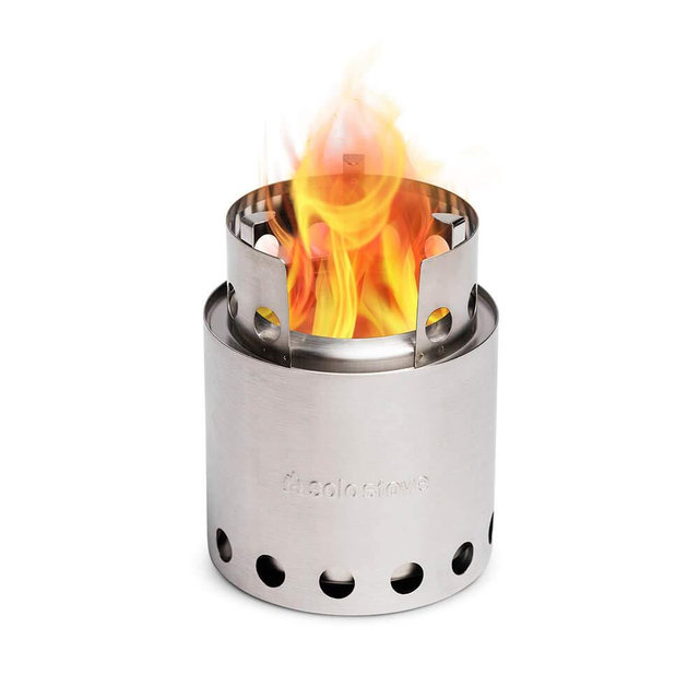 Solo Stove Lite - Portable Camping Hiking and Survival Stove | Powerful Efficient Wood Burning and Low Smoke | Gassification Rocket Stove for Quick Boil | Compact 4.2 Inches and Lightweight 9 Ounces