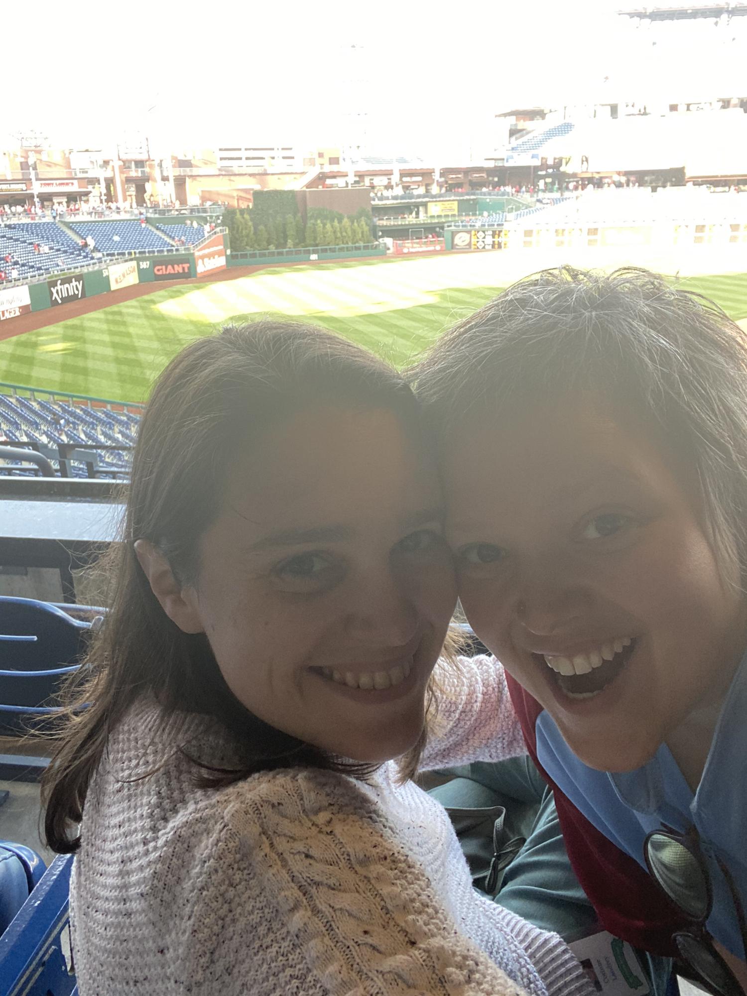 Our first baseball game together! April 2021.