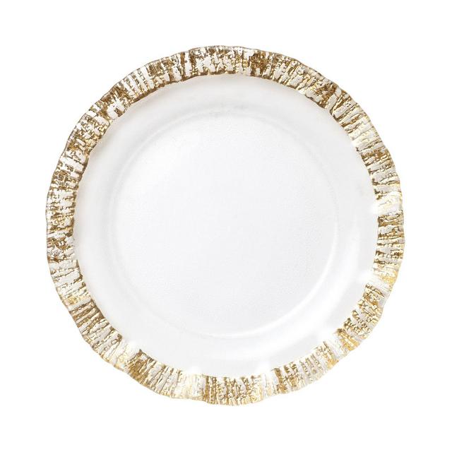 VIETRI Rufolo Glass Gold Charger