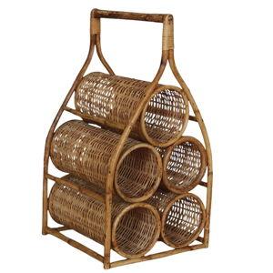 Bamboo & Wicker Wine rack