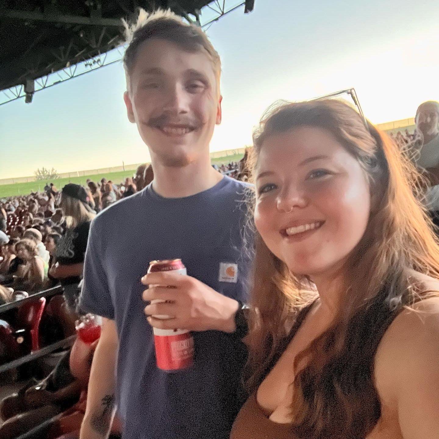 Us at one of the many concerts we've gone to