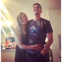 Our first picture together, EVER! =)