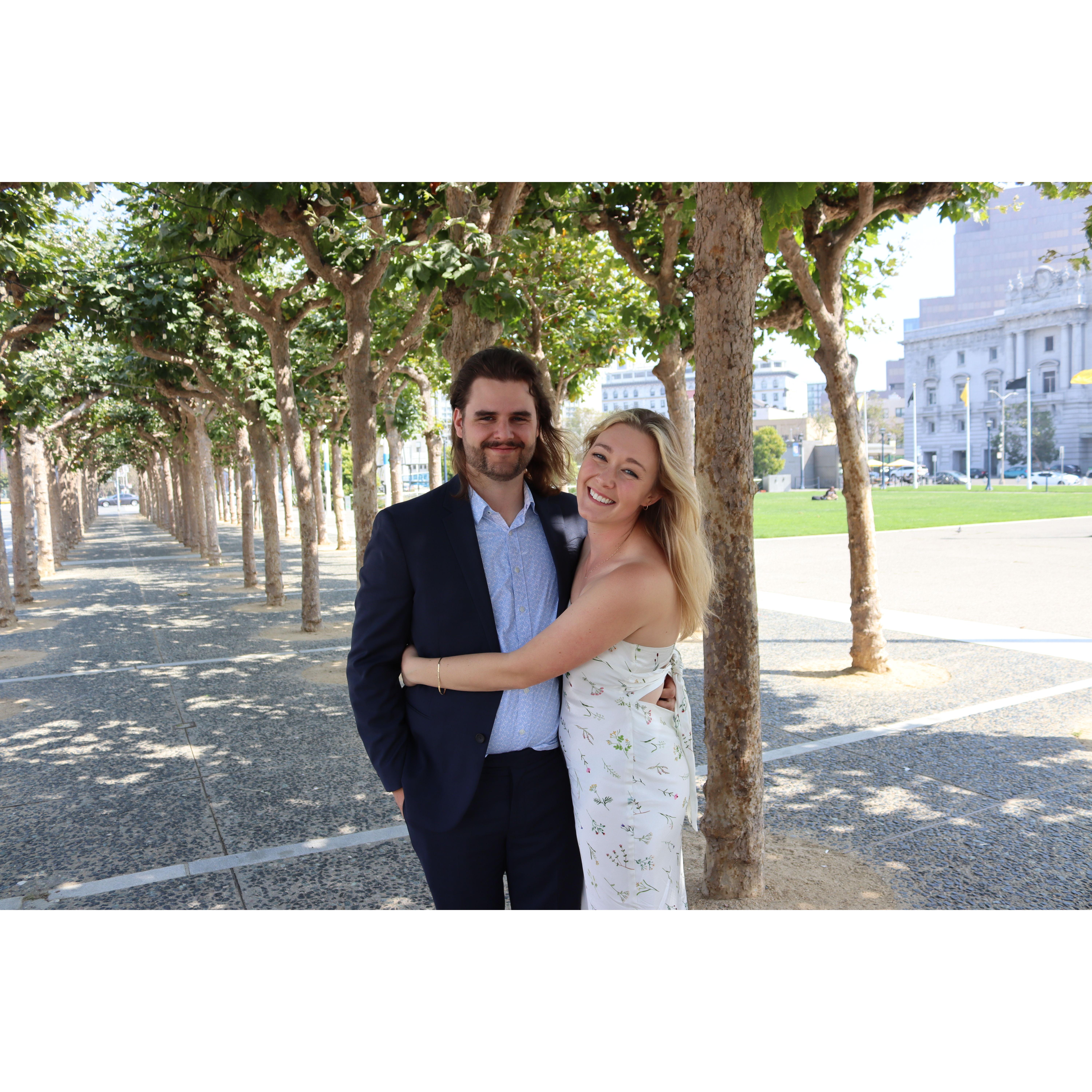 Engagement pictures in San Francisco