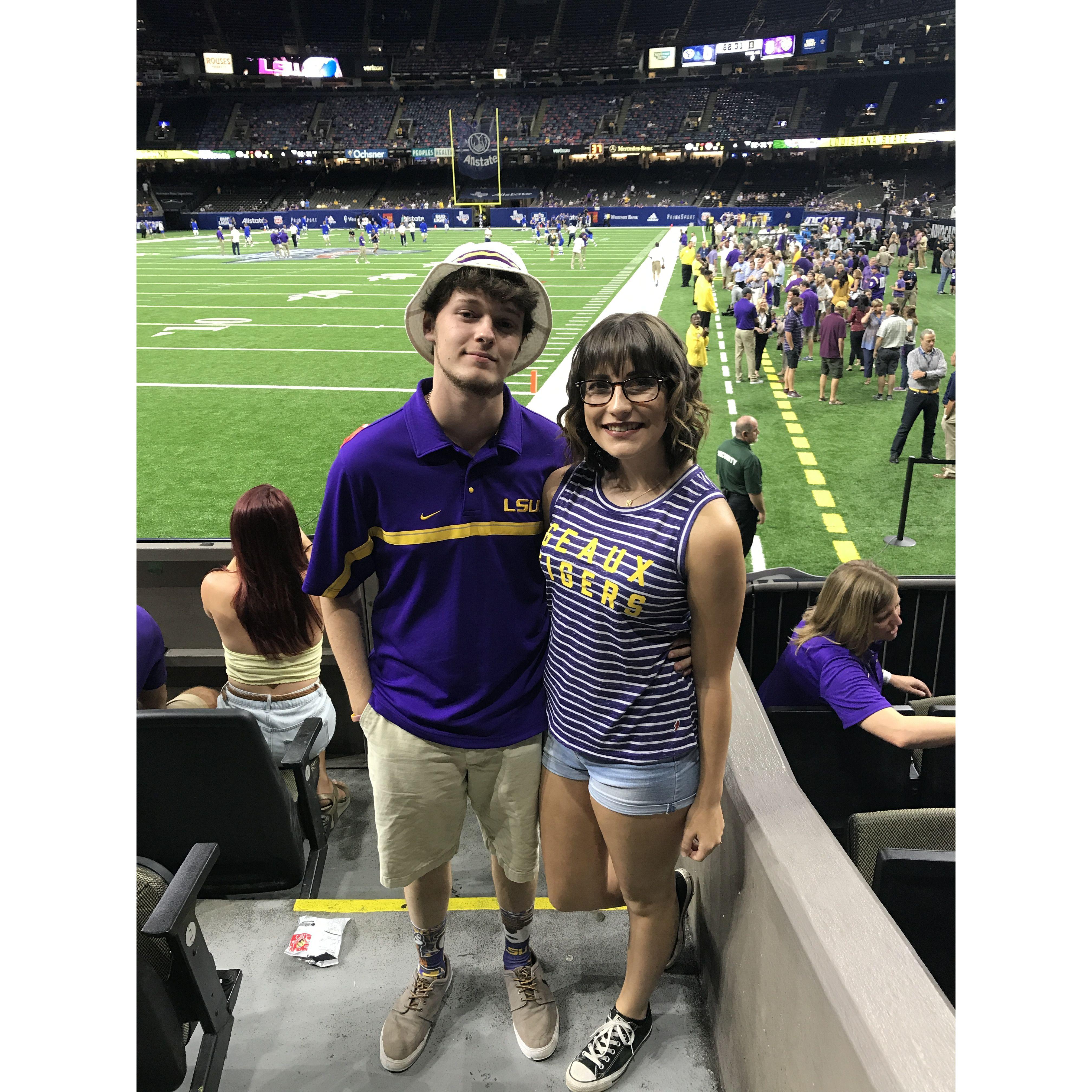 Our first football game together!