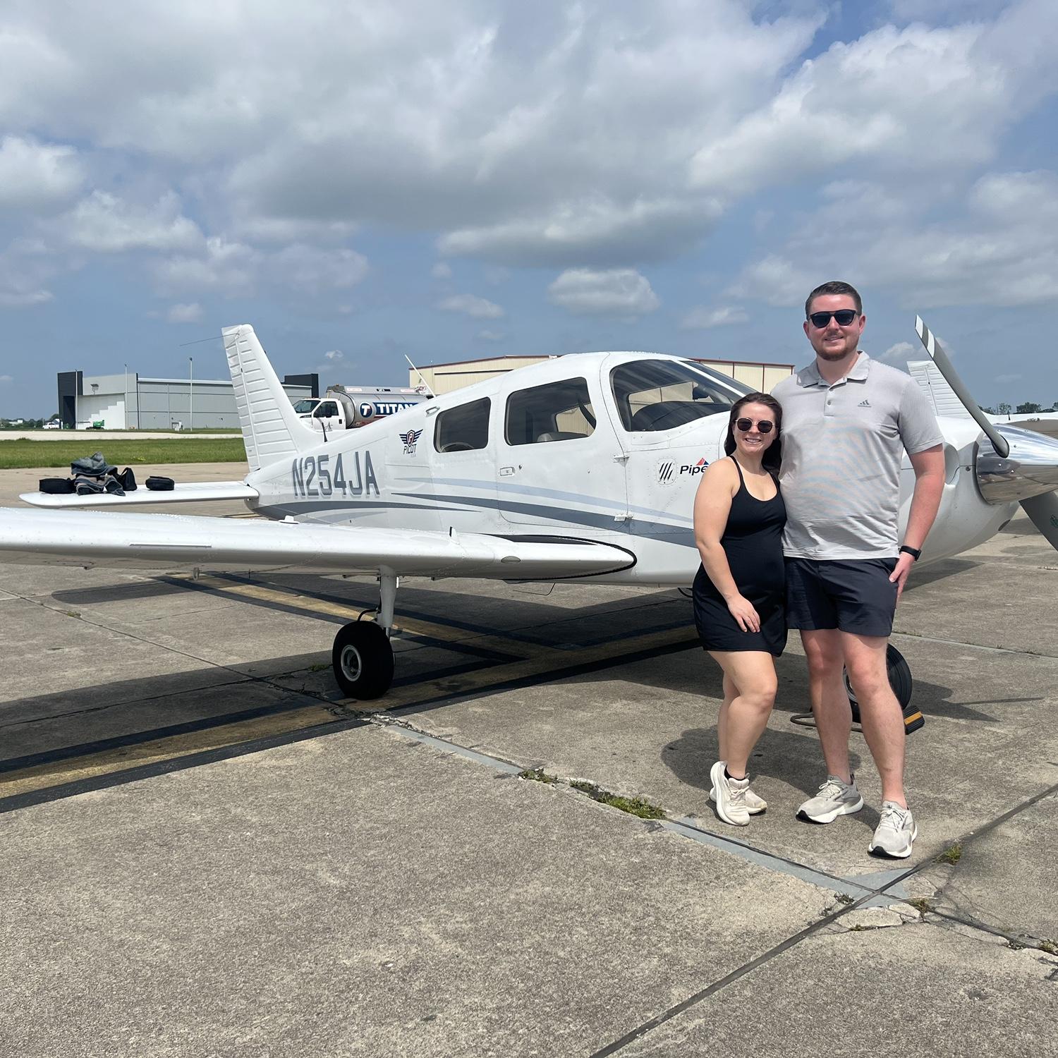 Cole learned to fly a plane!