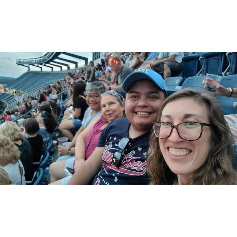 Elton John concert with Mike's parents, Thea and Mike Sr. July 2022