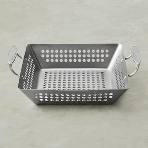 All-Clad Stainless-Steel Outdoor Square Grilling Basket