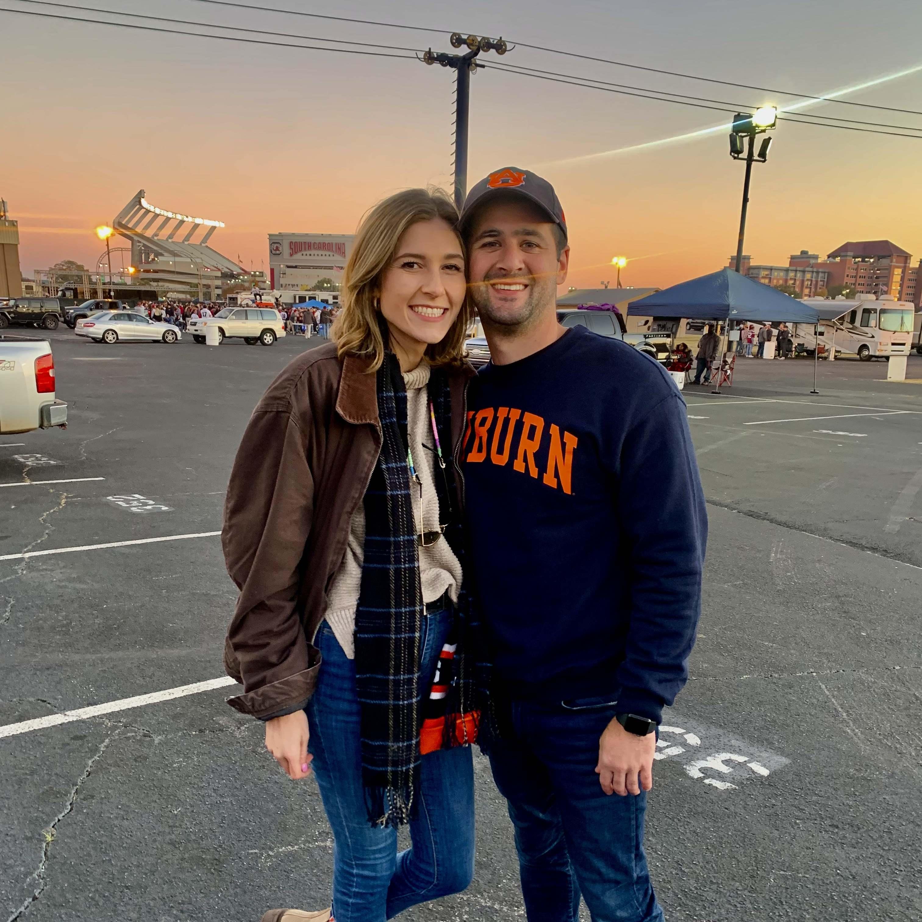 Cheering on Auburn Tigers football, Fall 2021