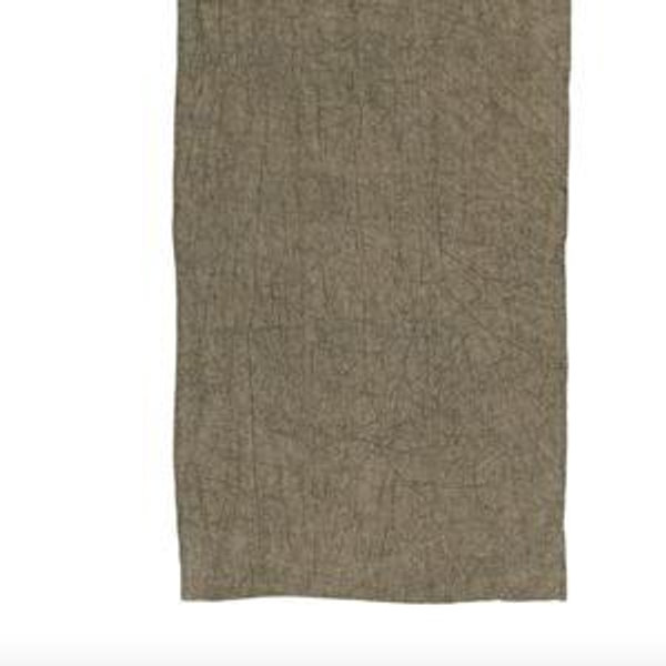 Oversized Stonewashed Linen Tea Towel - Olive
