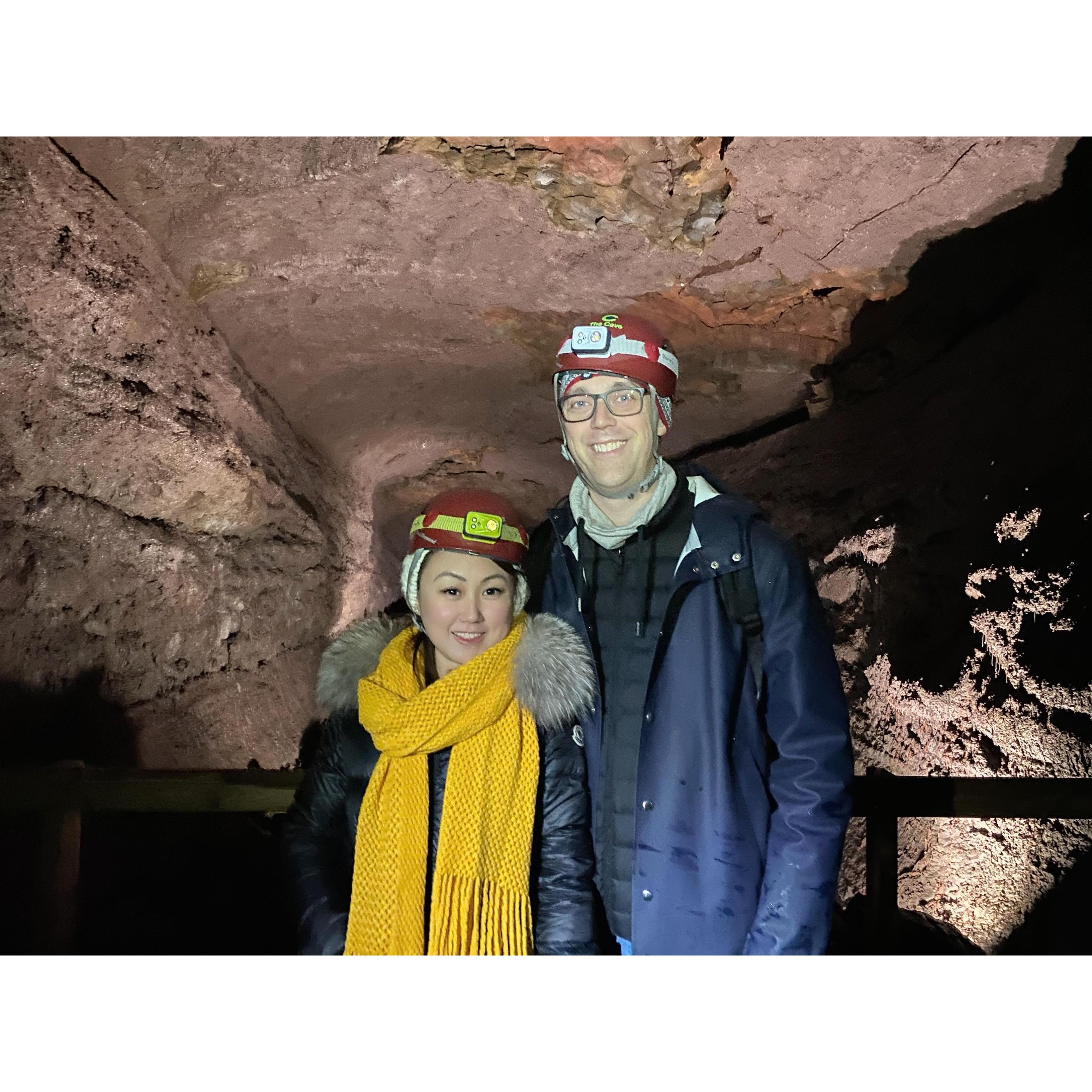 Someone told us there’ll be lava cake. We misunderstood! 
Our first lava cave adventure. Lava.Cave.Love.