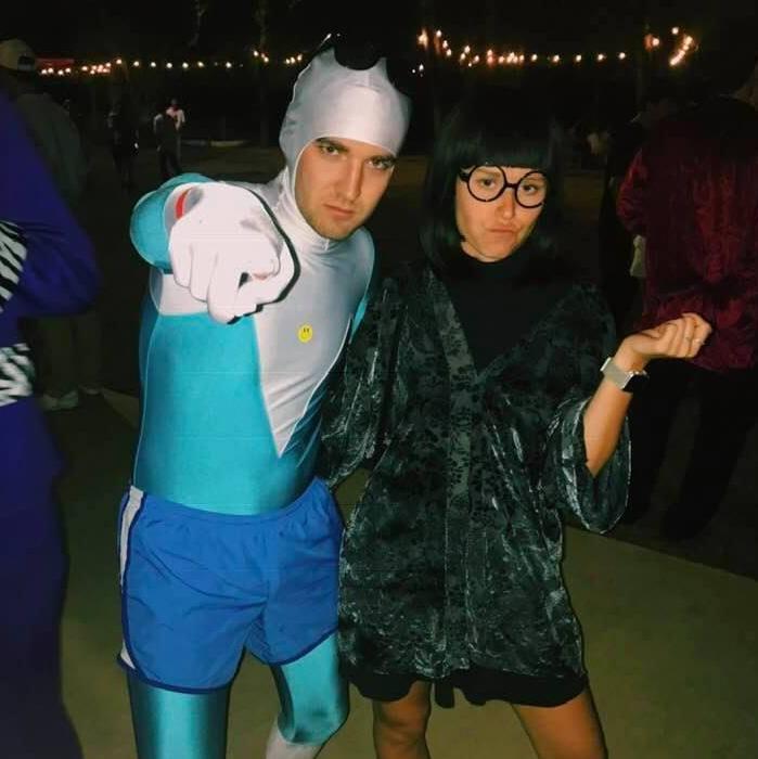 Edna Mode and Frozone, Halloween 2018