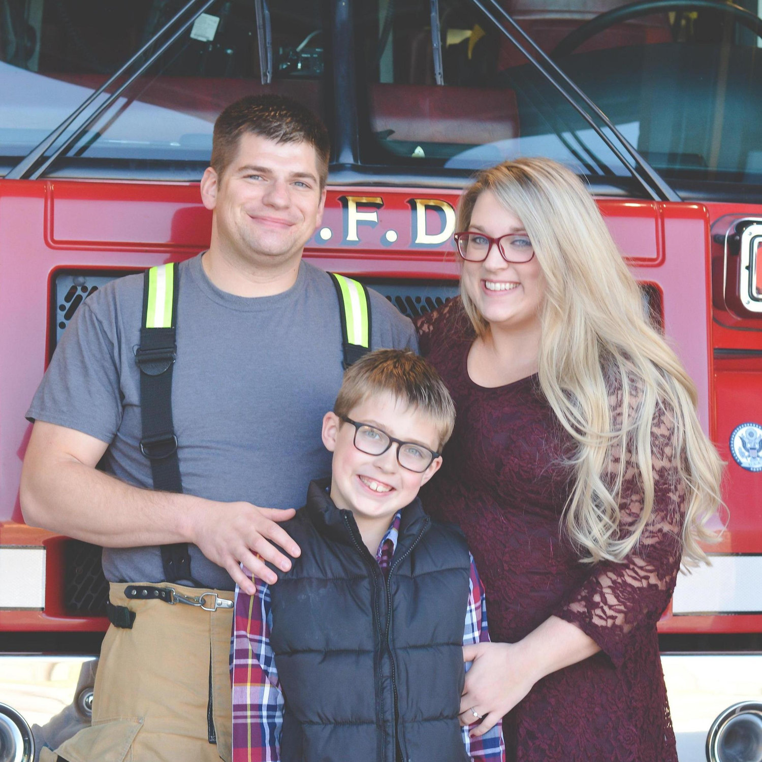 Our official engagement photo as a family