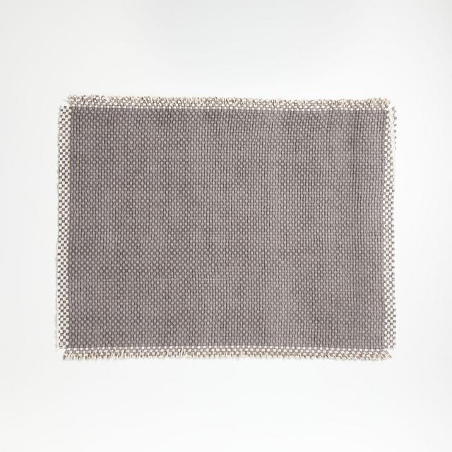 Mayrie Grey Fringe Placemat