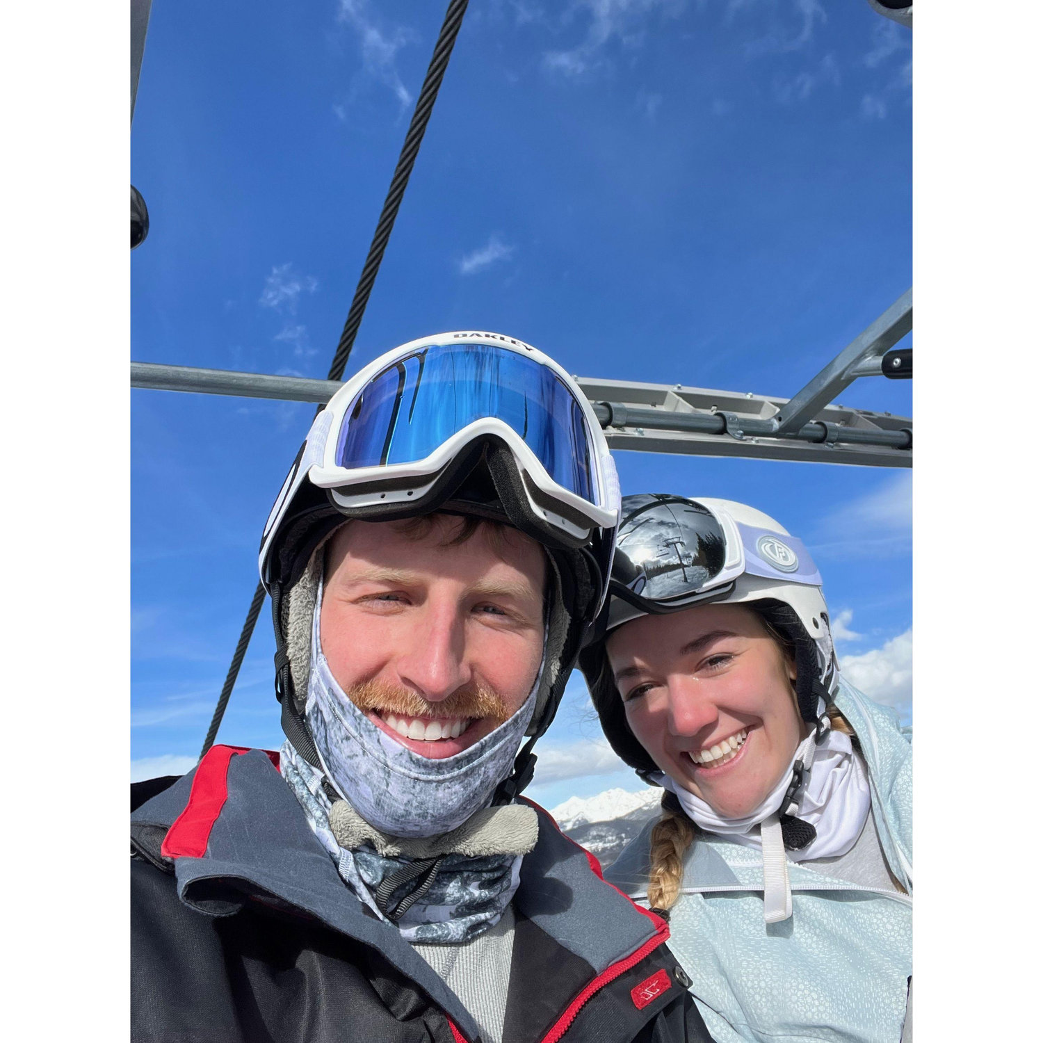 first photo together & the day Peyton realized she was falling in love with Nate - 01.14.23 - Vail, CO