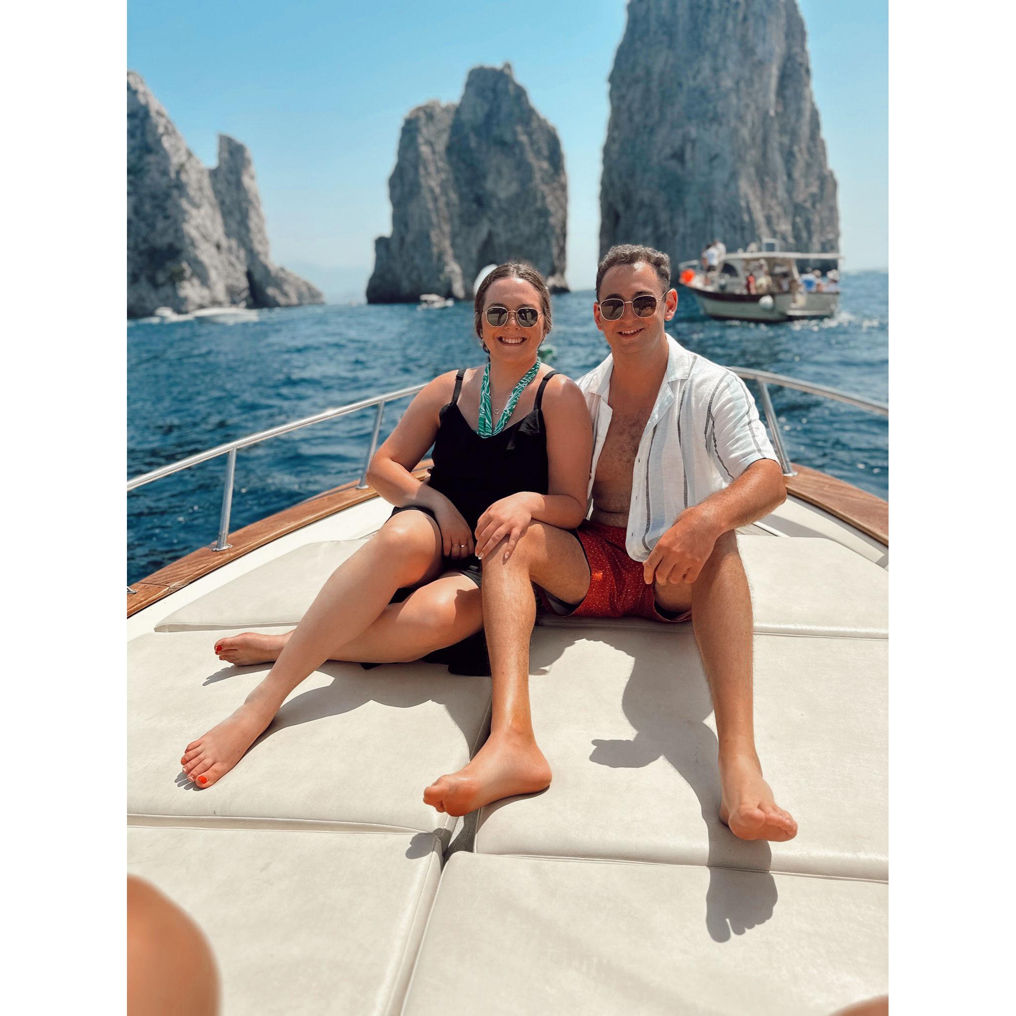 Boat day in Capri, Italy