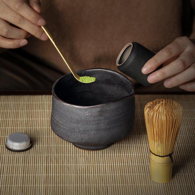 Matcha Bowl Matcha Set 4pc Matcha Tea Set Matcha Whisk Set Matcha Tea Set Ceramic Matcha Bowl and Whisk Japanese Tea Set Gift Set
