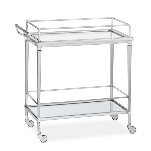 Cosmopolitan Bar Cart with Glass Top, PN