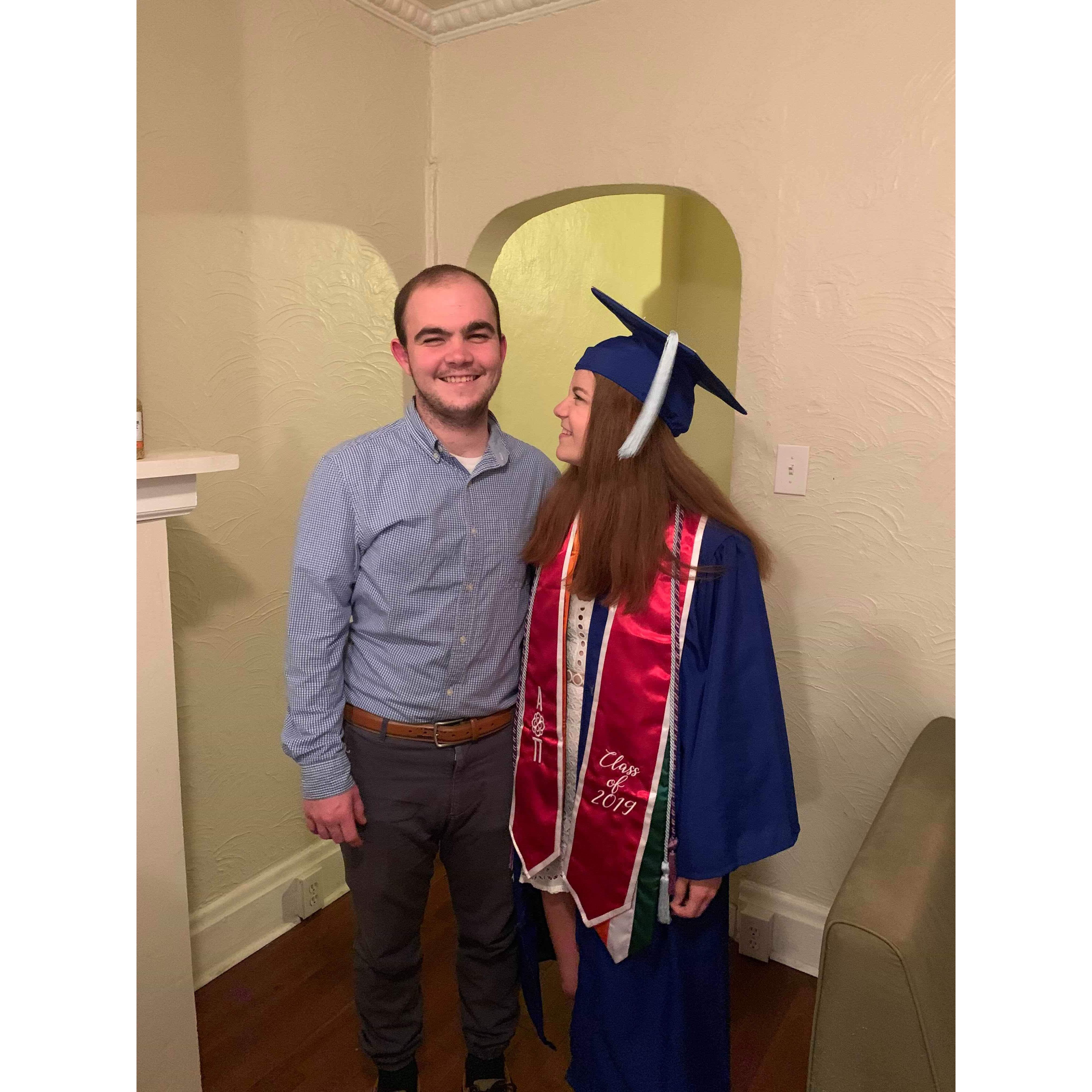 Savannah's graduation before she moved to Virginia