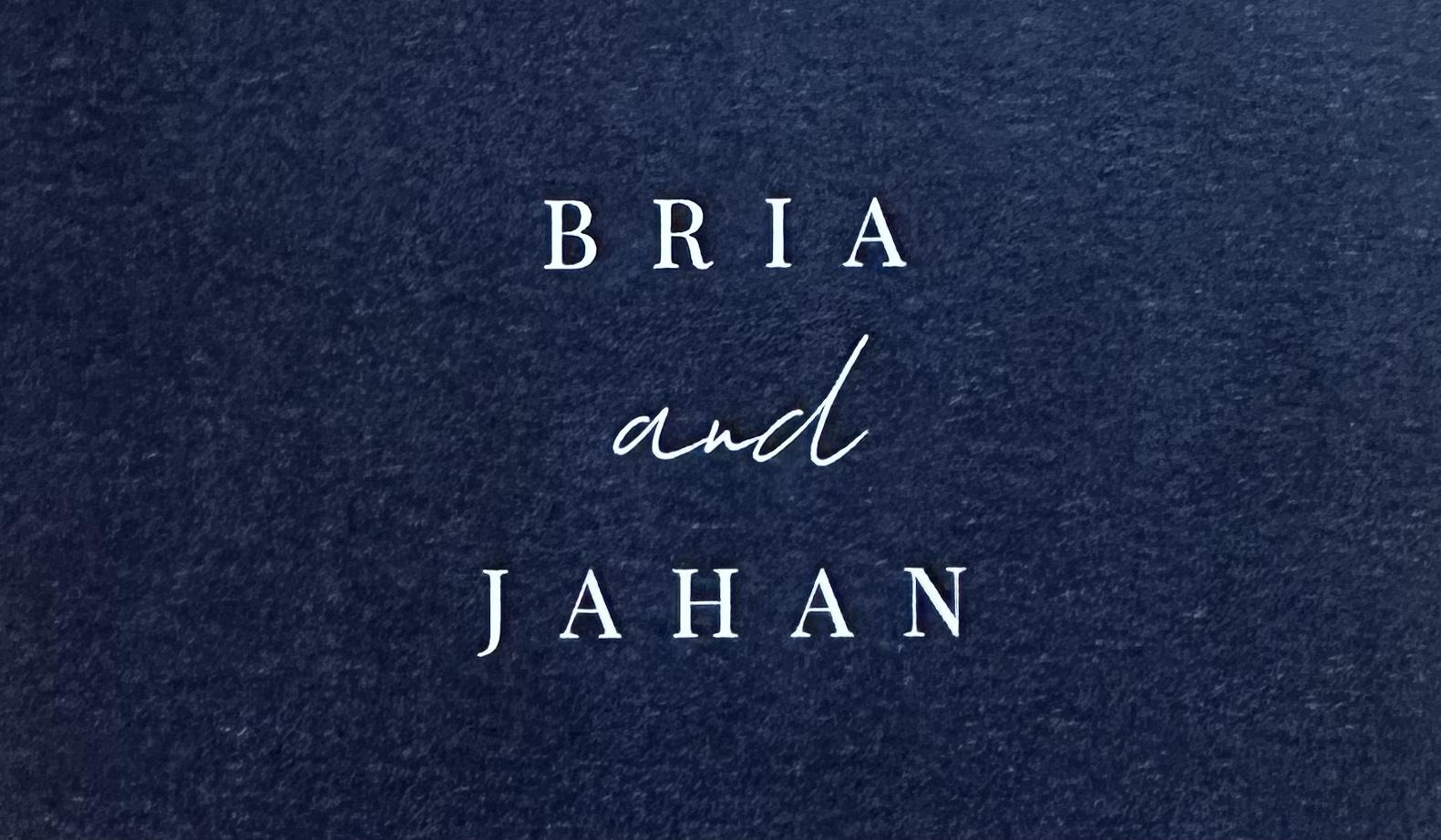 The Wedding Website of Bria Patton and Jahan Jones