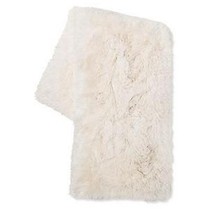 Cream Long Faux Fur Throw - Xhilaration™