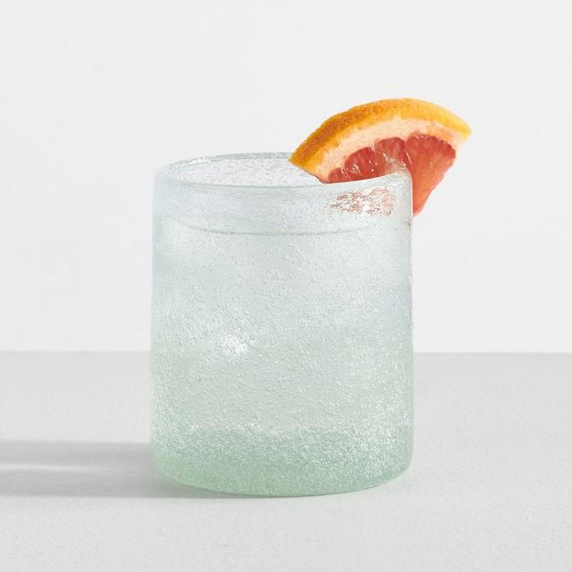 Recycled Sea Glass Short Drinking Glasses, 12 oz., Set of 6