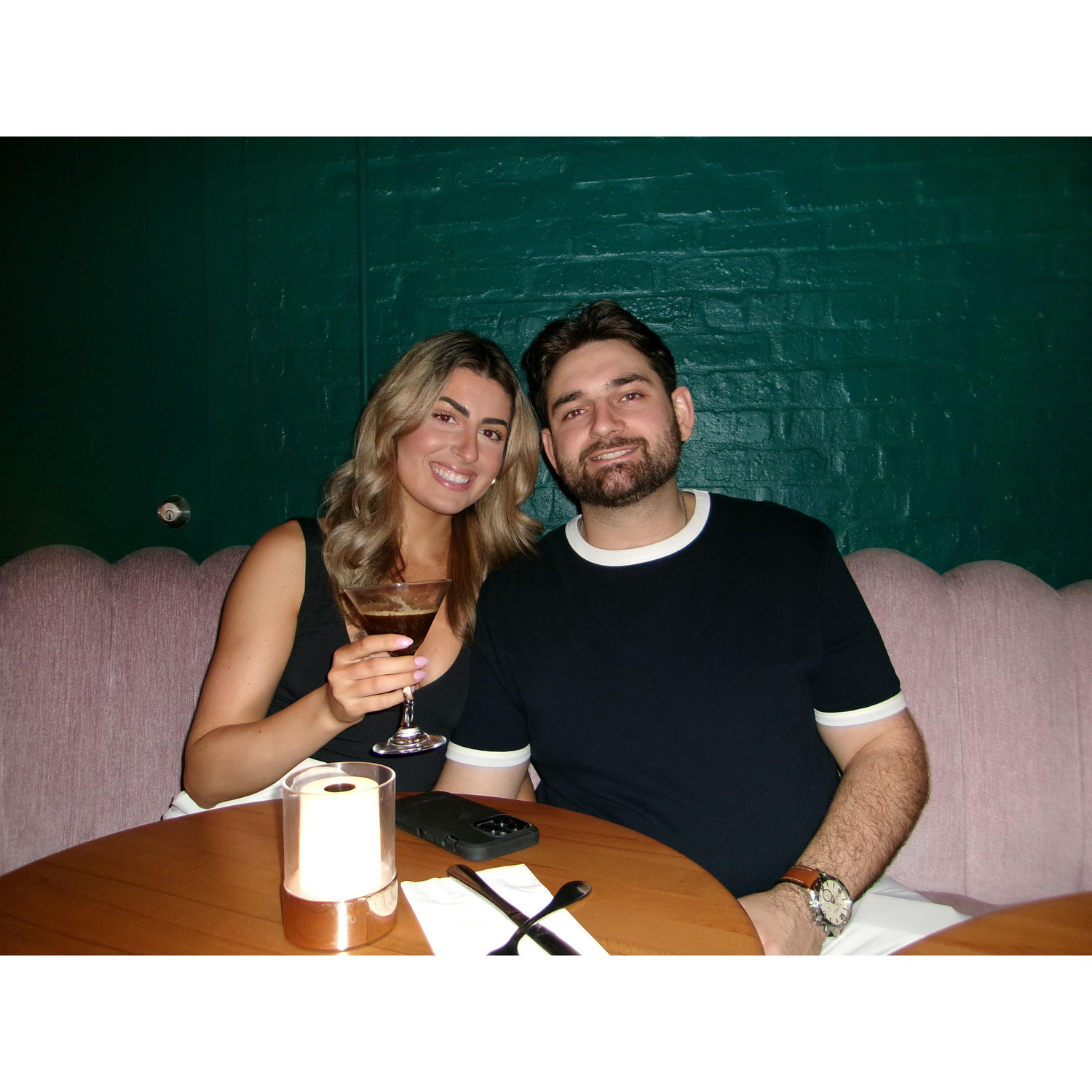 Our favourite thing to do is go out for dinner and drinks!