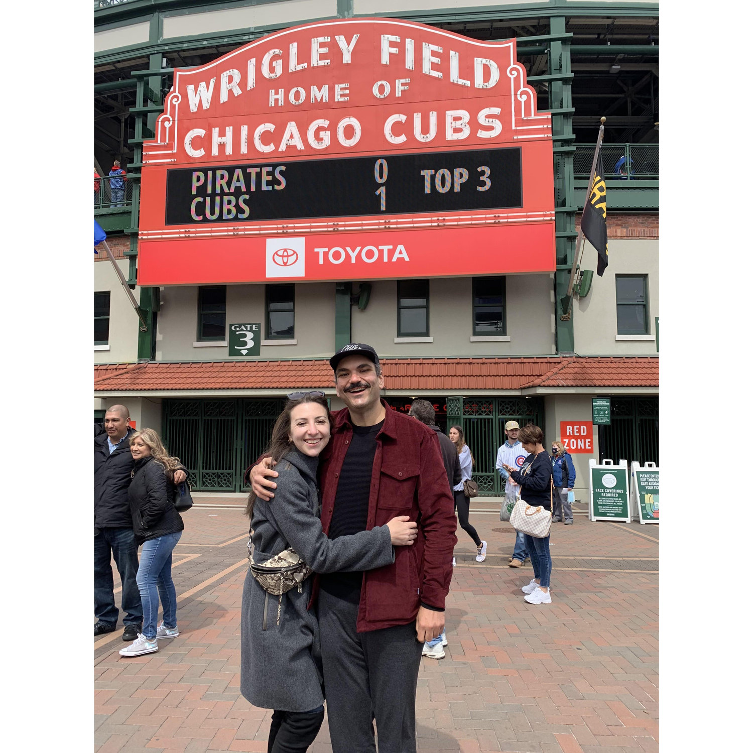 Ian's first time at Wrigley Field!