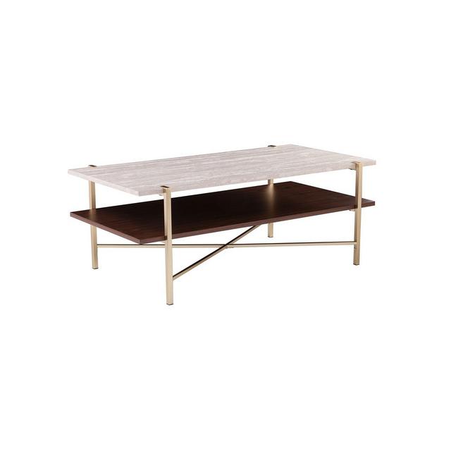 Southern Enterprises Valera Rectangular Cocktail Table with Storage
