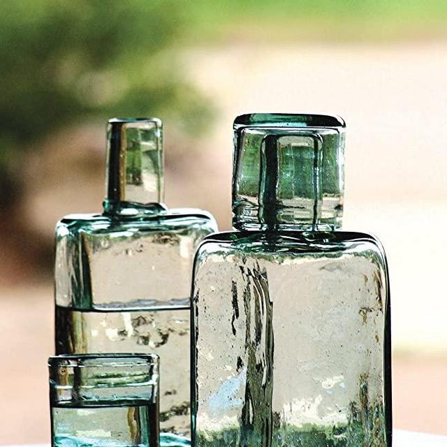 Kalalou Bedside Water Carafe And Drinking Glass, One Size, Green