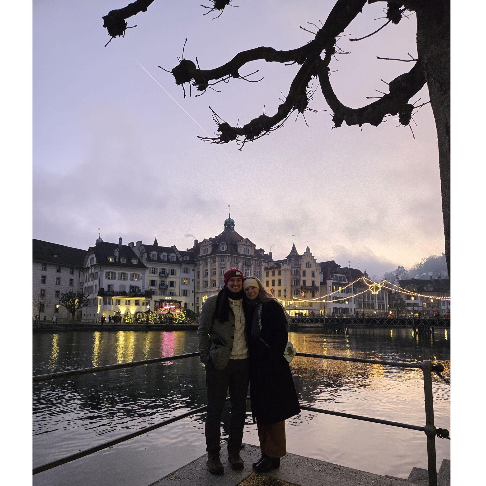 Taken just after the proposal! Lucerne, Switzerland