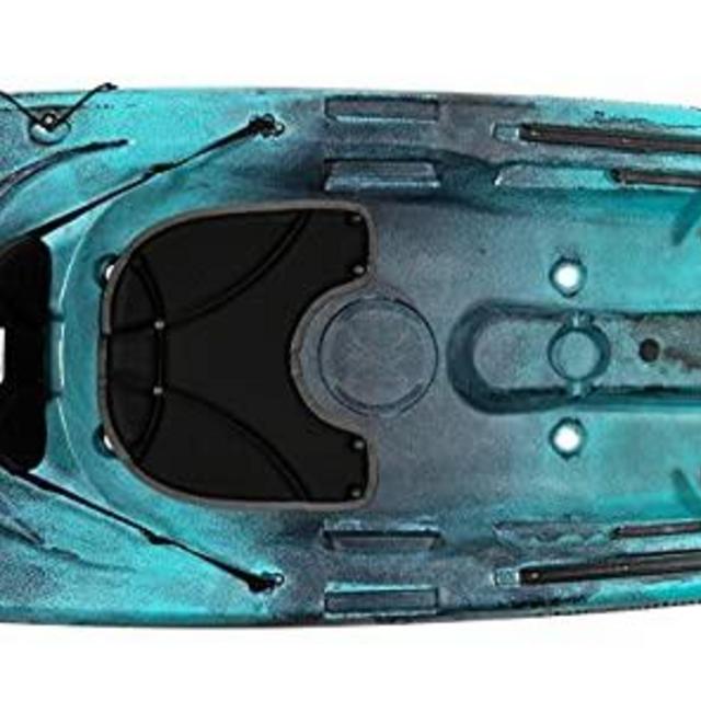 Perception Pescador 10 | Sit on Top Fishing Kayak with Front Storage Well | Large Rear Storage and Dual Rod Holders | 10'