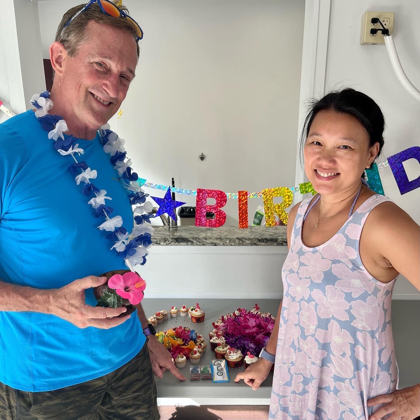 Milton's 60th birthday -- made him some cupcakes