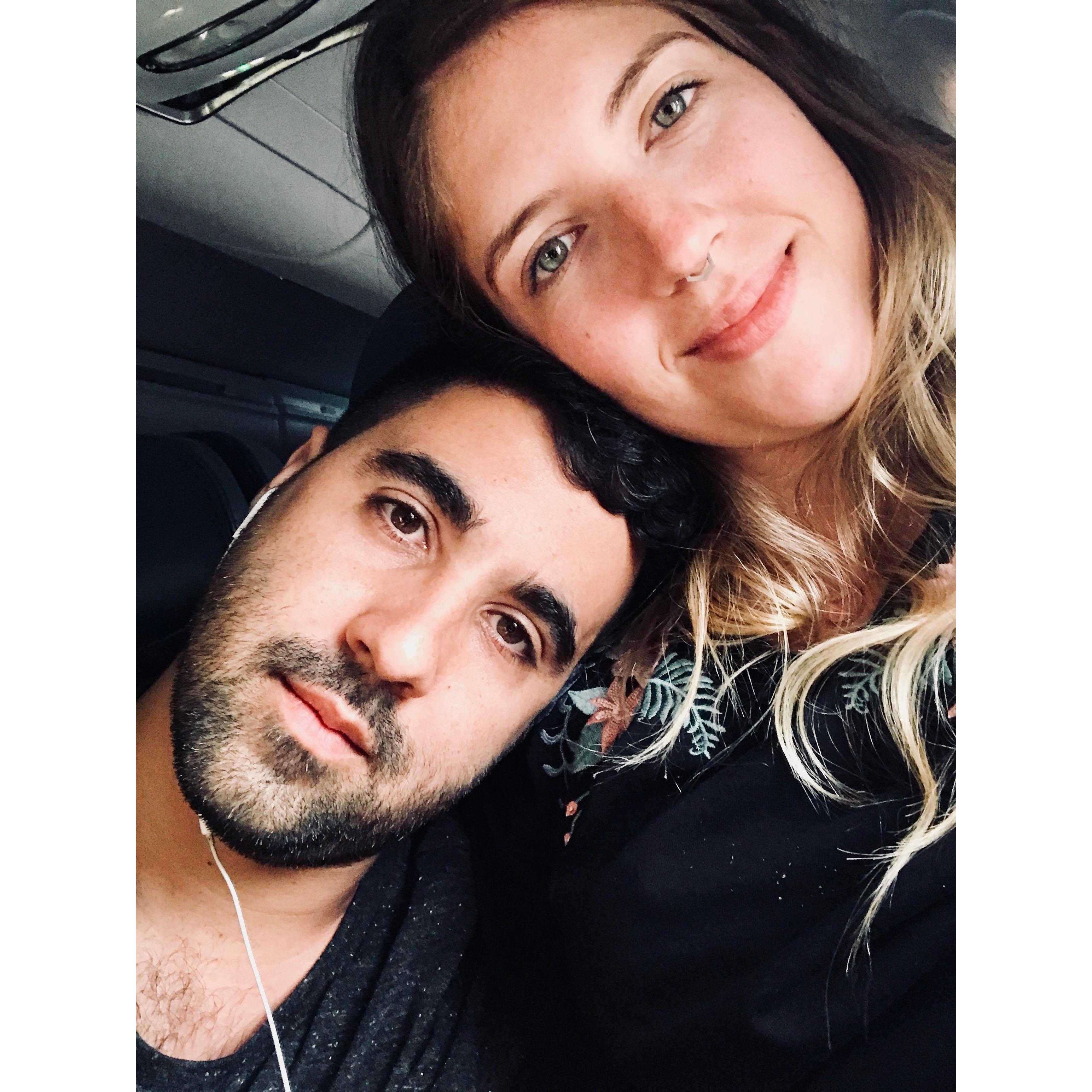 1ª viagem de avião juntinhos