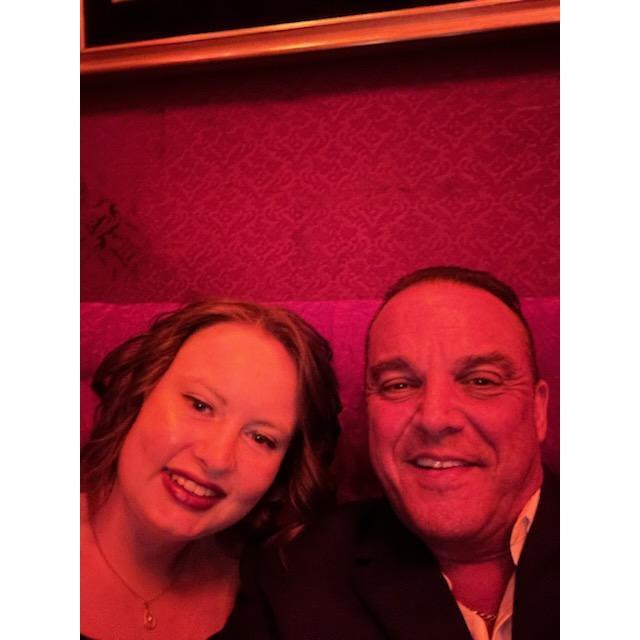 The night we got engaged at Bern's Steakhouse in Tampa.