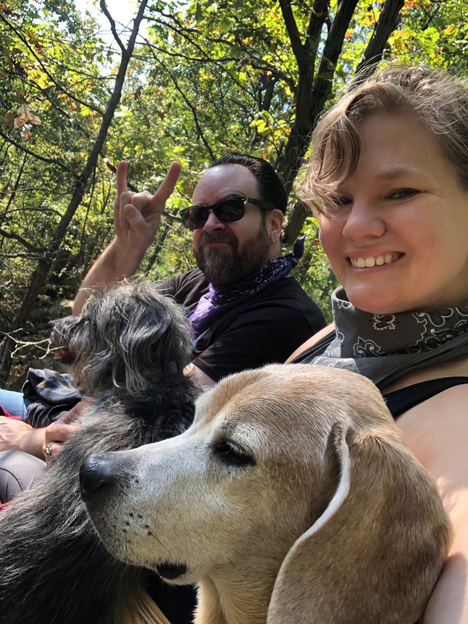 Hiking with Waylin and Finky in Lynn woods