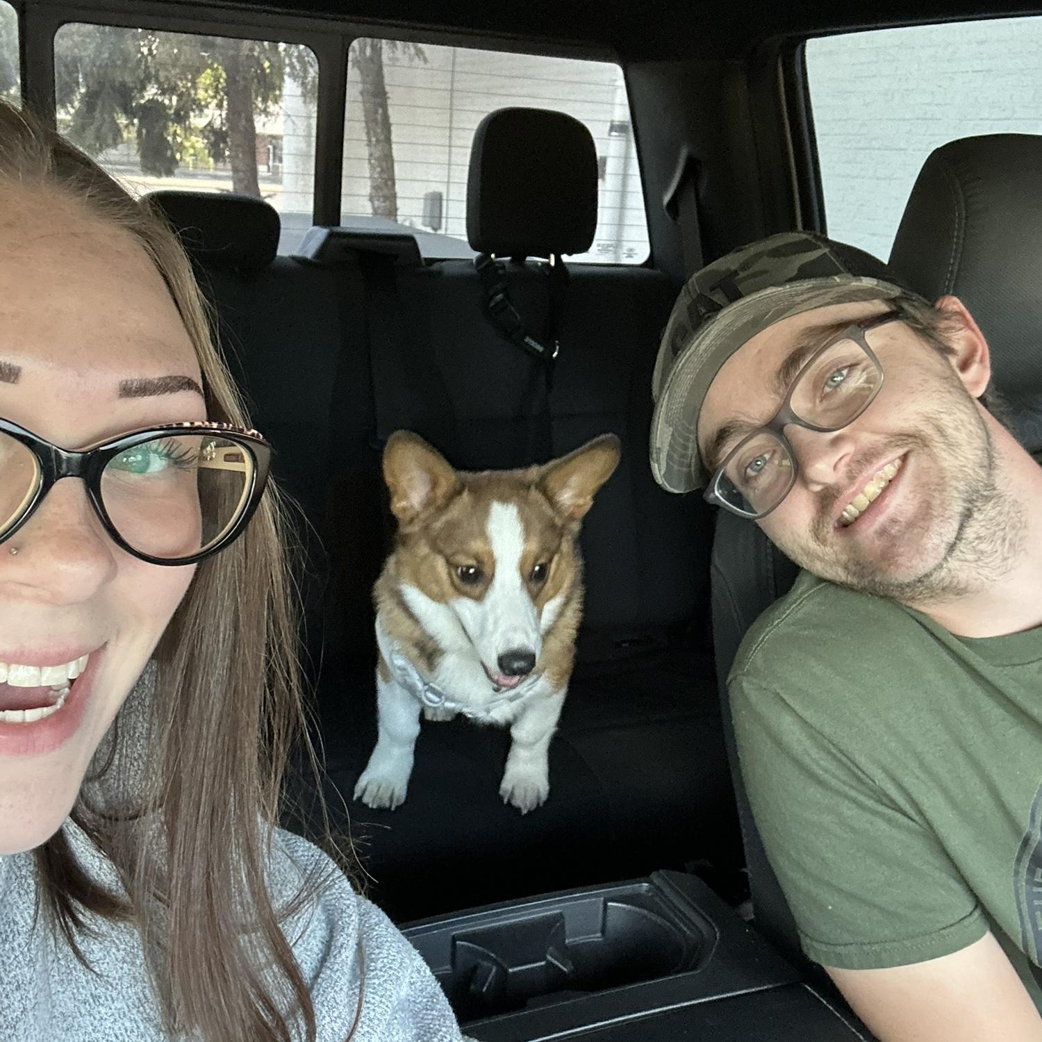 Just us and our baby boy🐶🐾