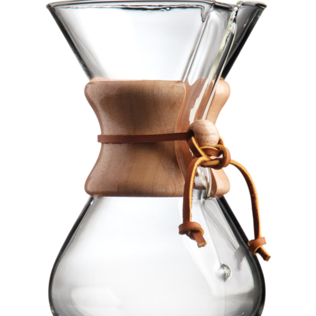 Six Cup Classic CHEMEX® w/ Jet Black Rawhide