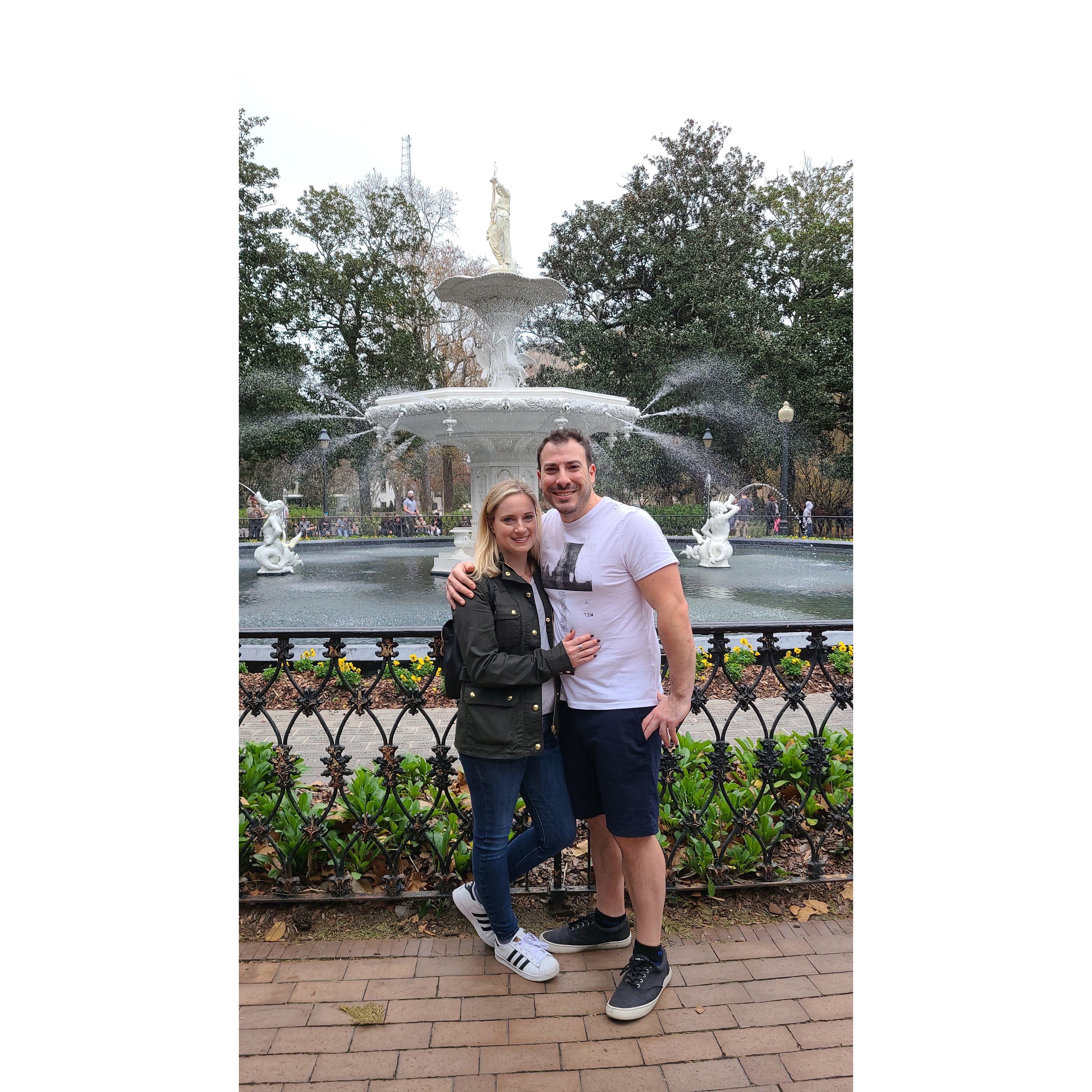 Celebrating Stacy's 40th Birthday in Savannah, GA.