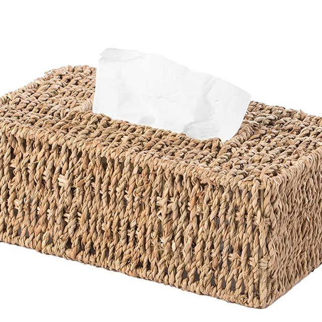 Vintiquewise QI003714.RC Tissue Holder, Rectangle, Natural