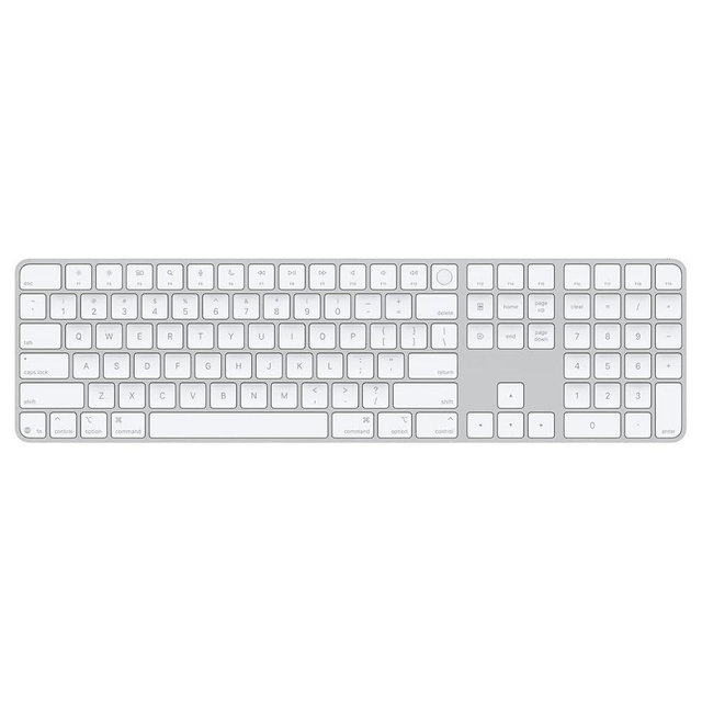 Apple Magic Keyboard with Touch ID and Numeric Keypad for Mac Models with Apple Silicon - US English - White Keys