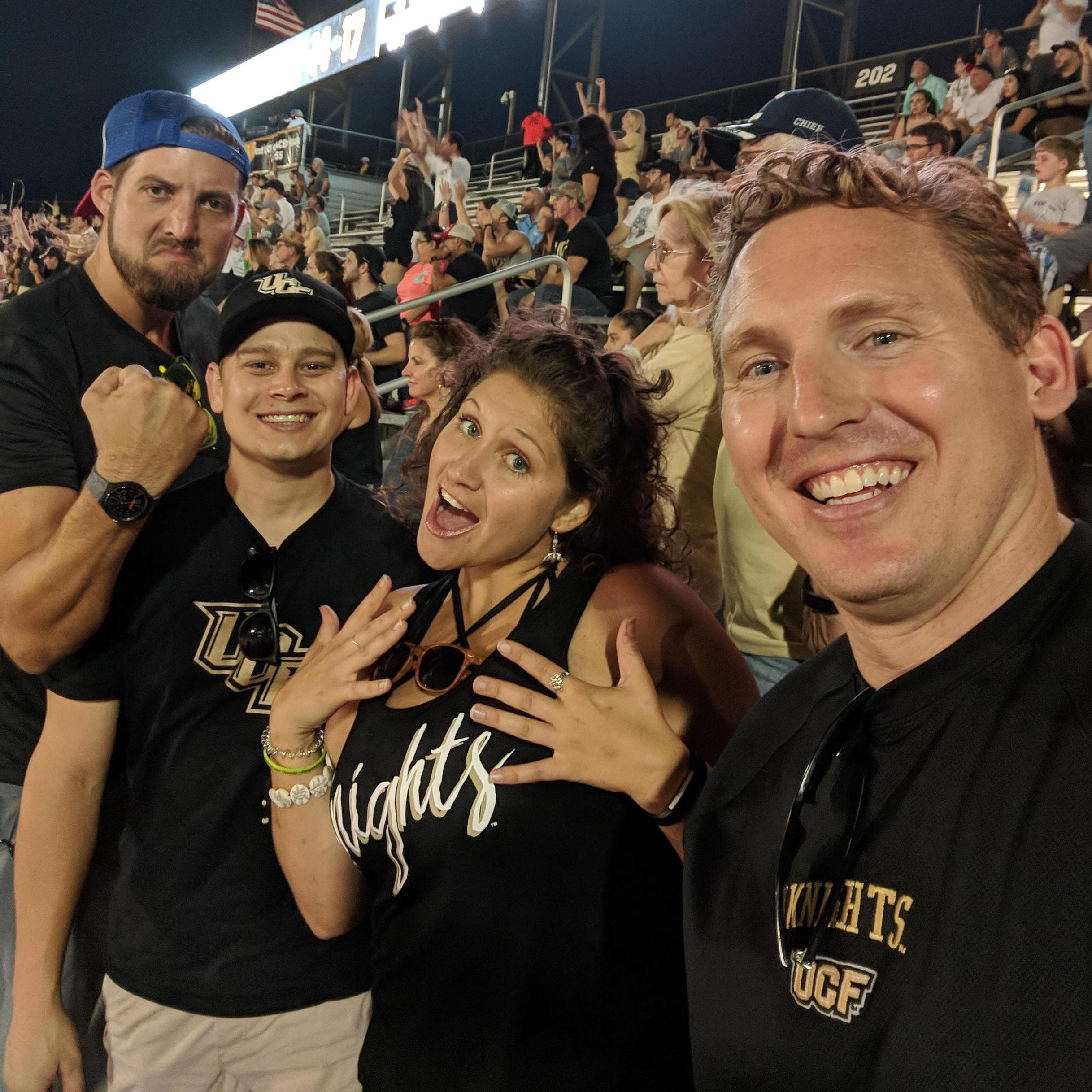 Oct 6, 2018, first time I felt the stadium shake . . .