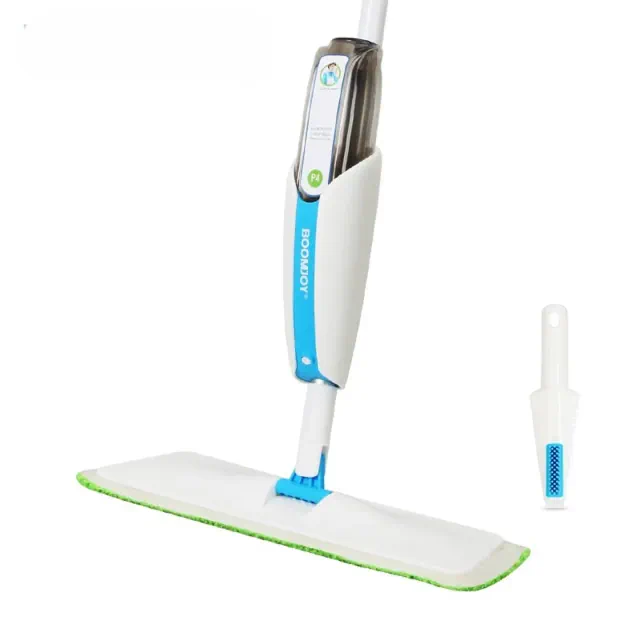 Washable Spray Mop Kit – Superfine Fiber Mop with 300ML Reusable Water Bottle, Ideal for Hardwood, Laminate, Ceramic Tile & Wood Floors