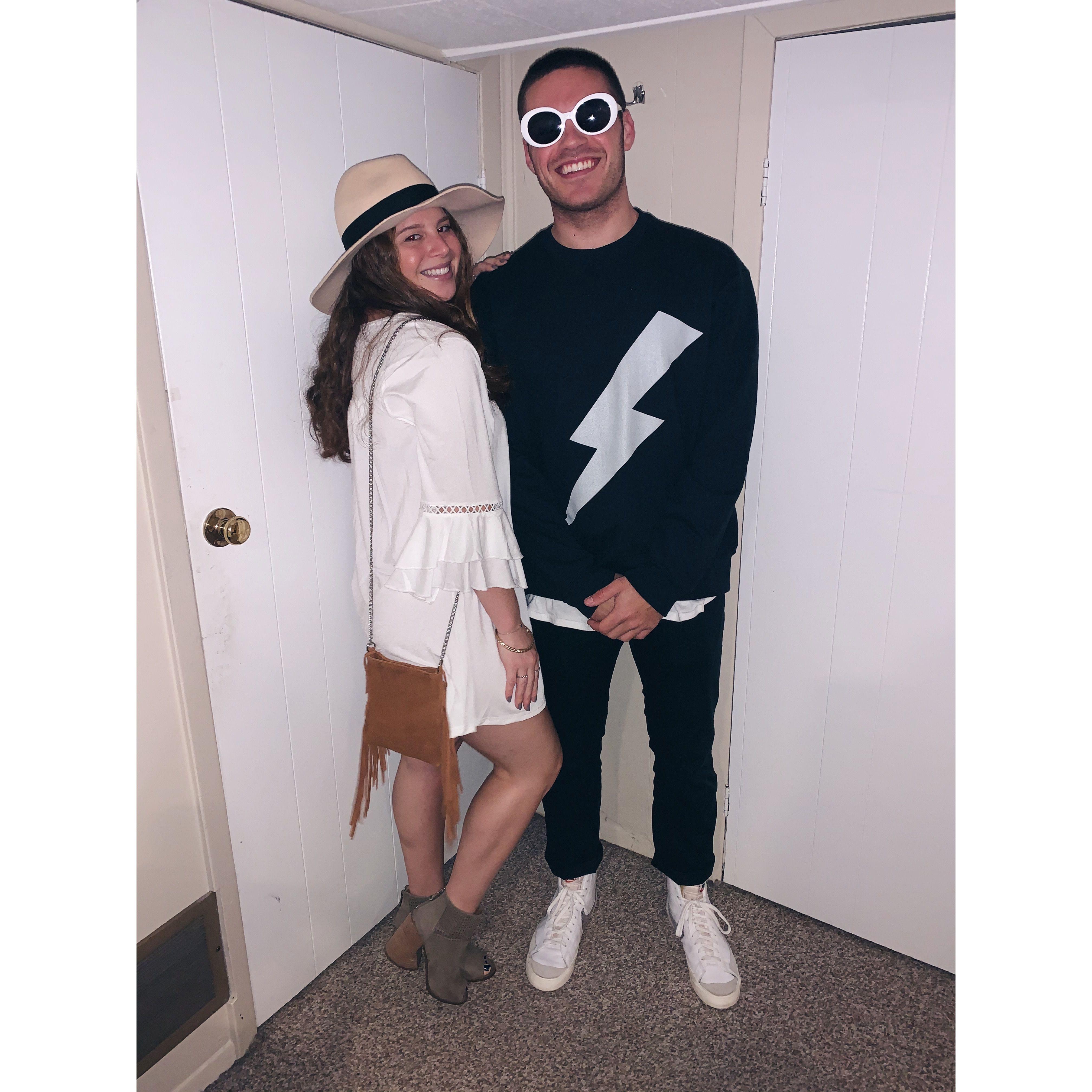 Our first Halloween together when Schitt's Creek was all the pandemic rage.