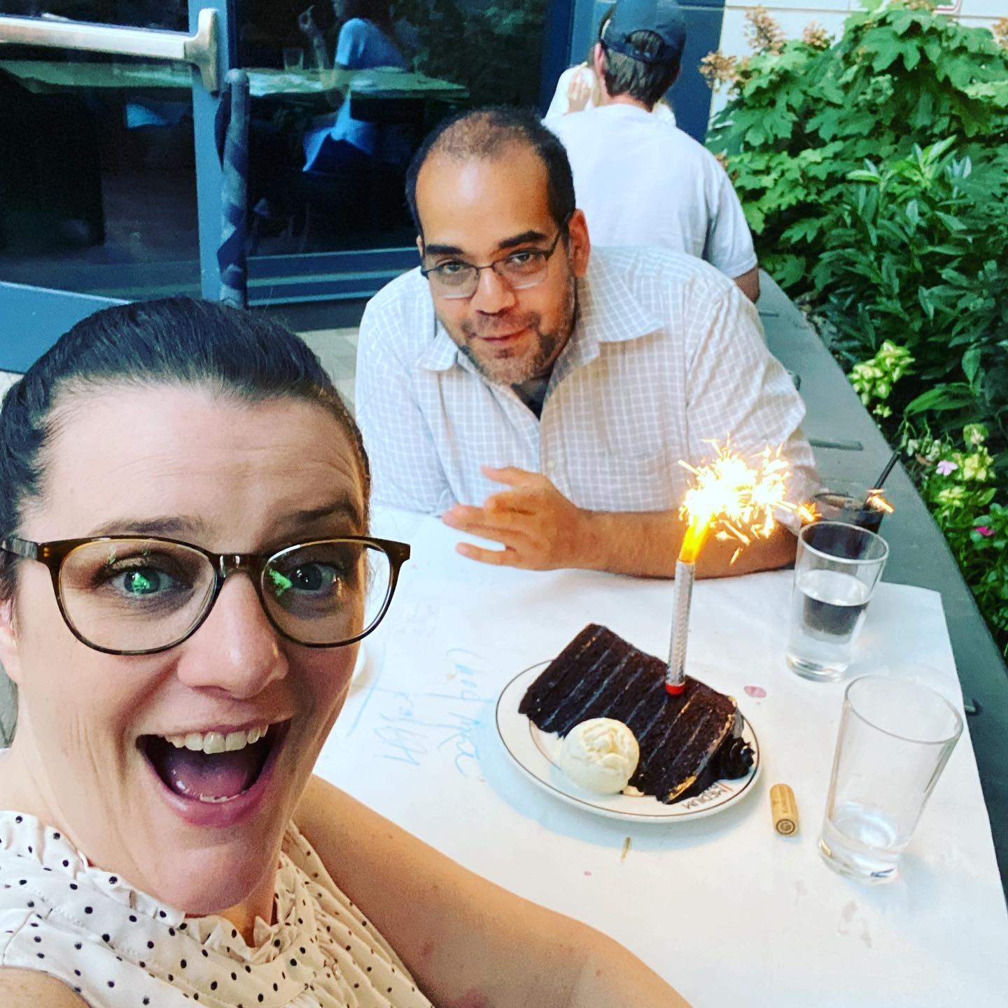 First birthday we celebrated together. Jason's 35th.
