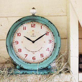 Urban Homestead Distressed Metal Clock