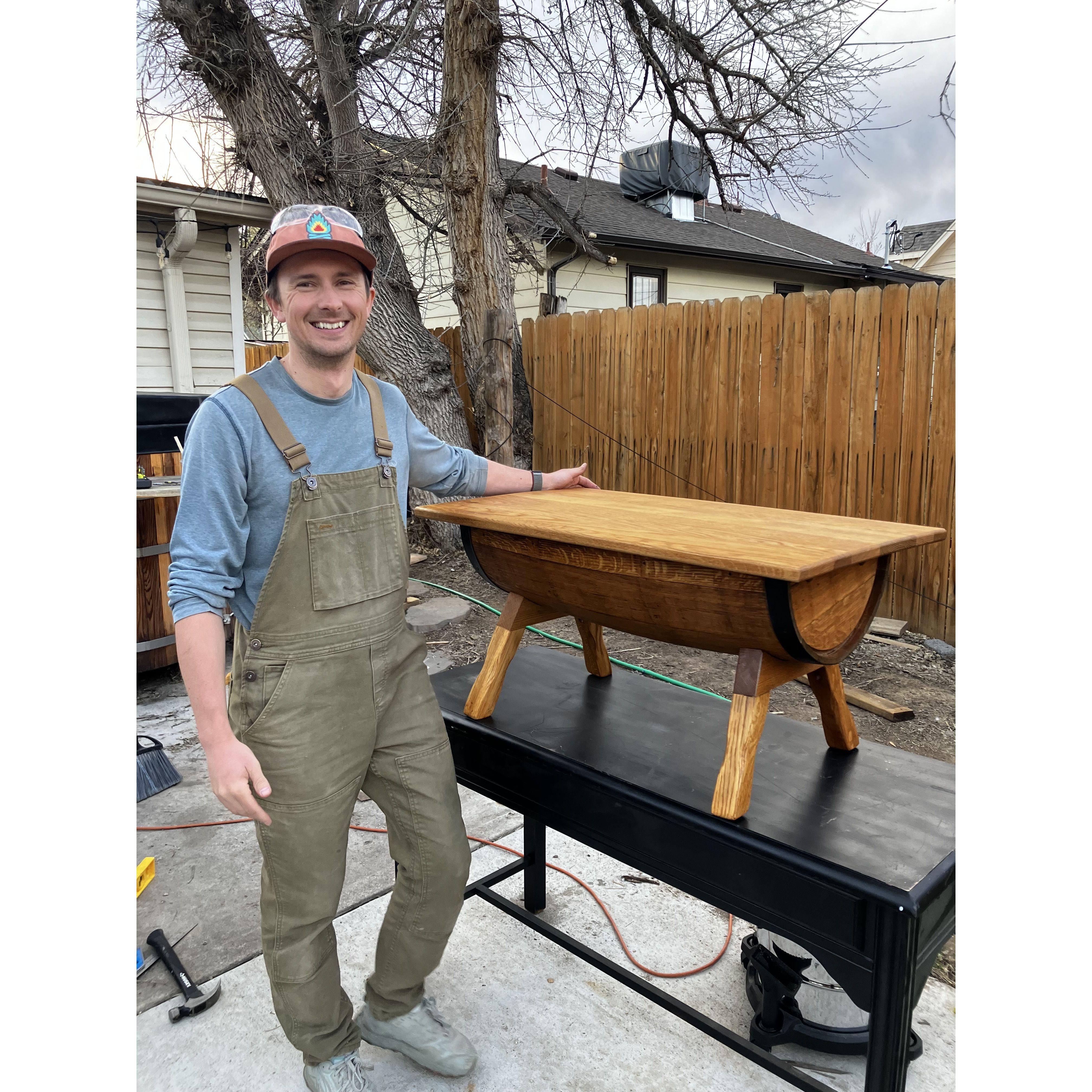 First wood project together!