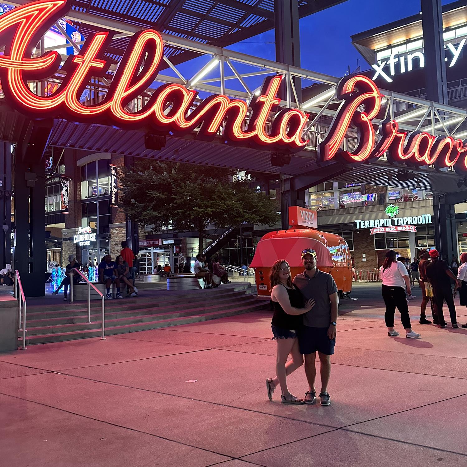 Family road trip to a Braves game. Awkward when the Braves won and Mom, Brain and Ashton was cheering for the Phillies.